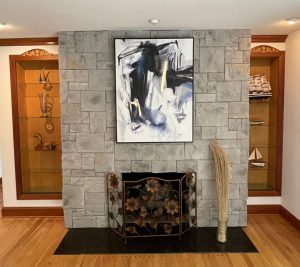 Decorative Fireplace in Livingroom