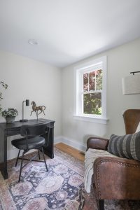 Cozy office off of living room