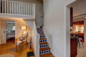 Stairs leading to the second floor