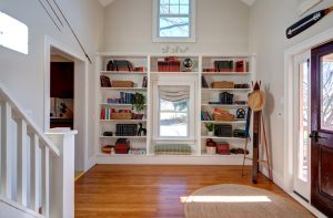 Two story front foyer