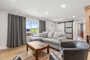 Living Room Faces Front of House