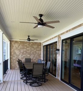 Dining Area on Covered Deck Lakeside