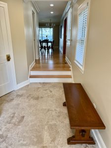 One Step Up from Main Floor Entrance